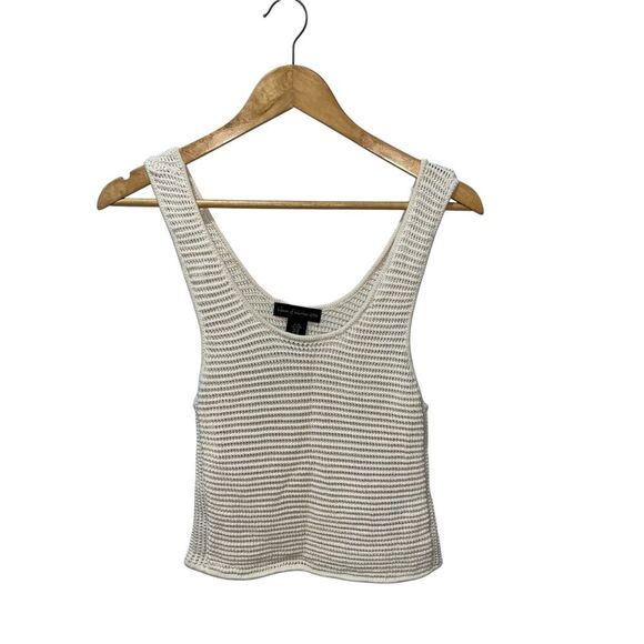 House Of Harlow 1960 Crochet Tank Top Size XS Cream Summer Vacation Wear - Picture 1 of 6